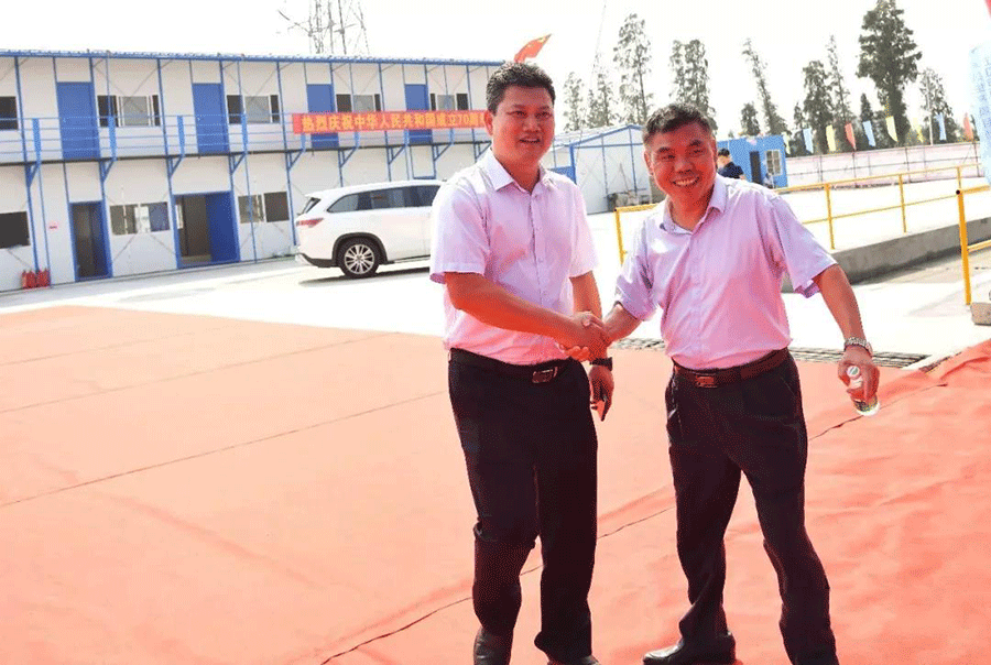 迪歐家具集團江睦工業(yè)園項目動工奠基儀式入場現場圖