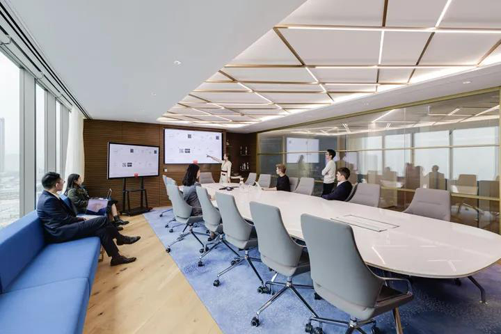 高端酒類公司辦公家具定制設計_迪歐家具